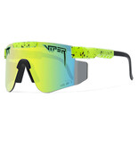 PIT VIPER Polarisierte Sonnenbrille – Fahrrad-Ski-Sportbrille, UV400-Gelb