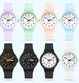 SAMDA Minimalistische Uhr für Damen – wasserdichtes, im Dunkeln leuchtendes Uhrwerk, Lila