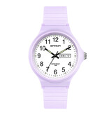 SAMDA Montre Minimaliste pour Femme - Etanche Glow in the Dark Mouvement Violet