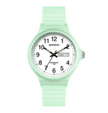 SAMDA Montre Minimaliste pour Femme - Etanche Glow in the Dark Mouvement Vert