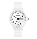 SAMDA Minimalist Watch for Women - Waterproof Glow in the Dark Movement White