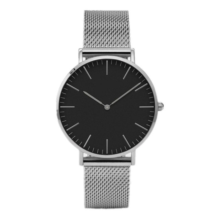 Minimalistisch Horloge voor Dames - Modieus Kwarts Uurwerk Mesh Bandje ...