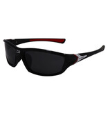 Daiwa Polarisierte Sport-Sonnenbrille für Herren – Sonnenbrille Driving Shades Fish Black