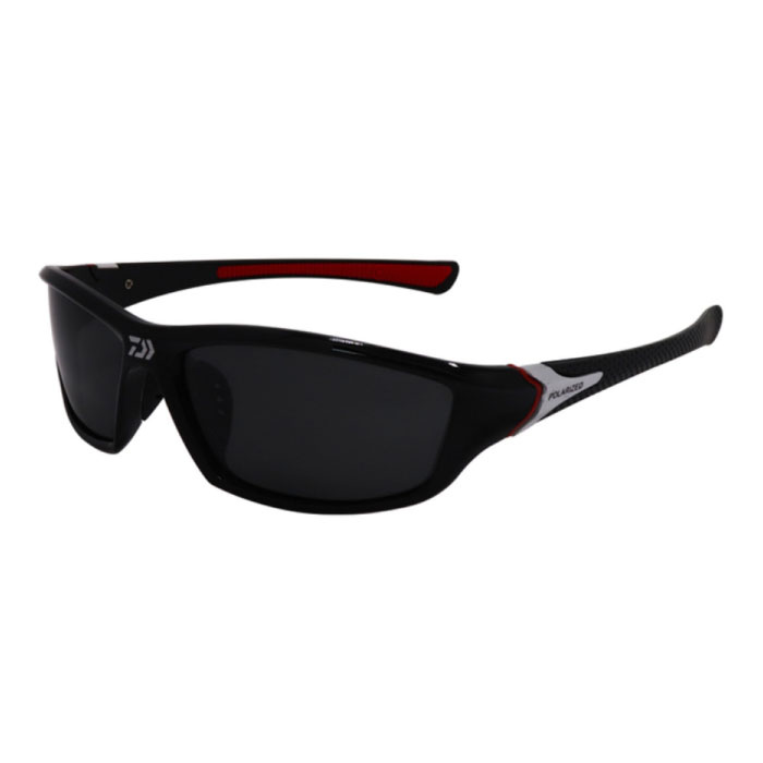 Lunettes de soleil de sport polarisées pour hommes - Lunettes de soleil Driving Shades Fish Black