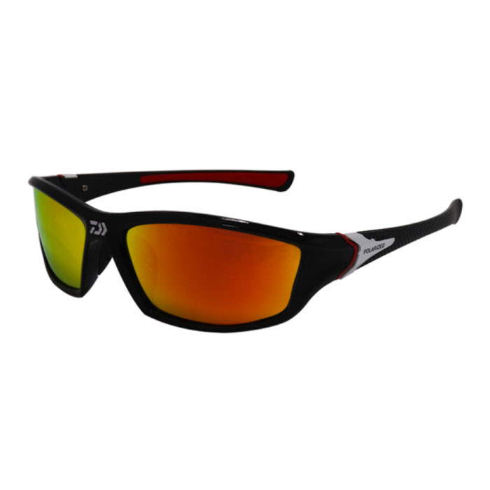 Polarized Sports Sunglasses for Men - Sunglasses Driving Shades Fish Orange