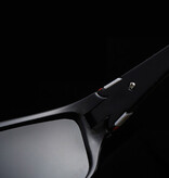 Daiwa Occhiali da sole sportivi polarizzati da uomo - Occhiali da sole Driving Shades Fish Black