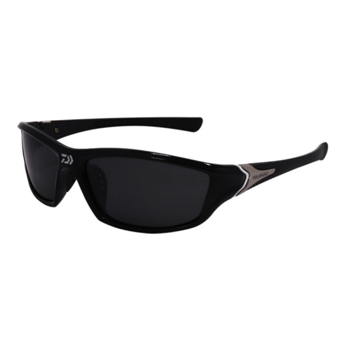 Lunettes de soleil de sport polarisées pour hommes - Lunettes de soleil Driving Shades Fish Black