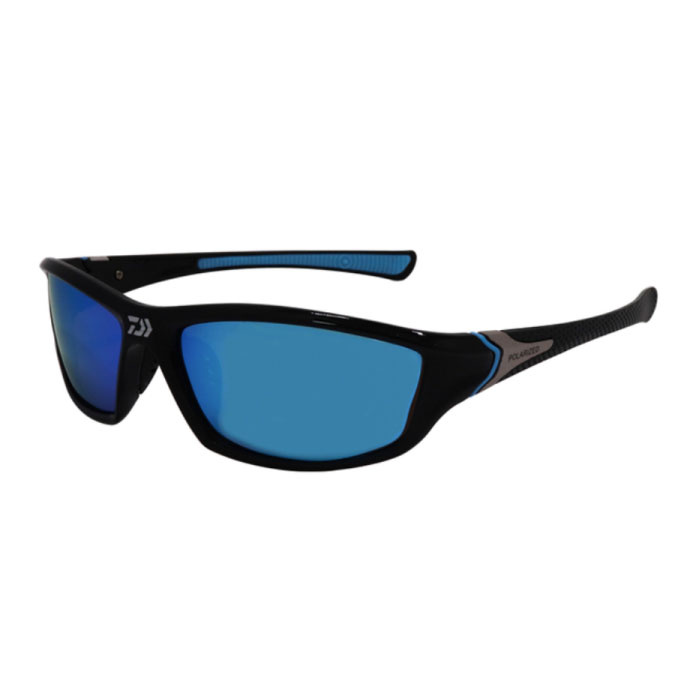 Daiwa Gepolariseerde Sportzonnebril voor Heren - Zonnebril Driving Shades Vissen Blauw