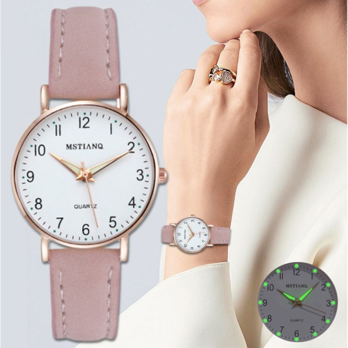 Montre Minimaliste pour Femme Bracelet en Maille avec Mouvement