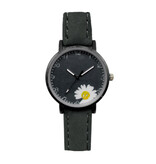 MSTIANQ Reloj minimalista para mujer - Movimiento de cuarzo de moda para mujer correa de cuero luminosa negra