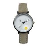 MSTIANQ Montre Minimaliste pour Femme - Mouvement à Quartz à la Mode pour Femme Bracelet en Cuir Lumineux Kaki