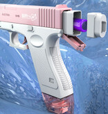 Water Battle Pistola de agua eléctrica - Pistola de juguete de agua modelo Glock Pistola azul