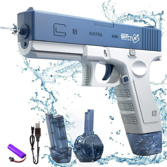 Pistola de Agua Eléctrica Color Gris