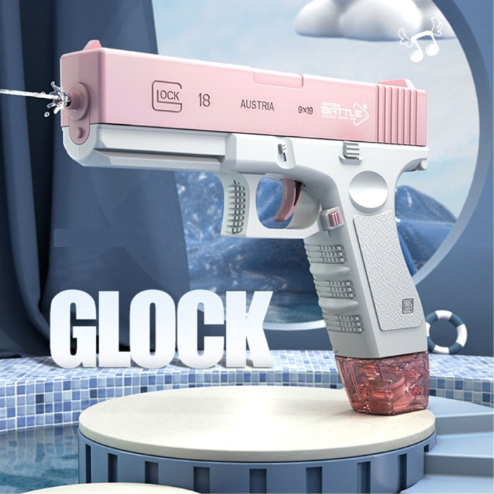 Pistola de agua eléctrica - Glock Model Water Toy Pistol Gun Pink