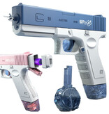 Water Battle Pistola de agua eléctrica con depósito - Glock Model Water Toy Pistol Gun Pink