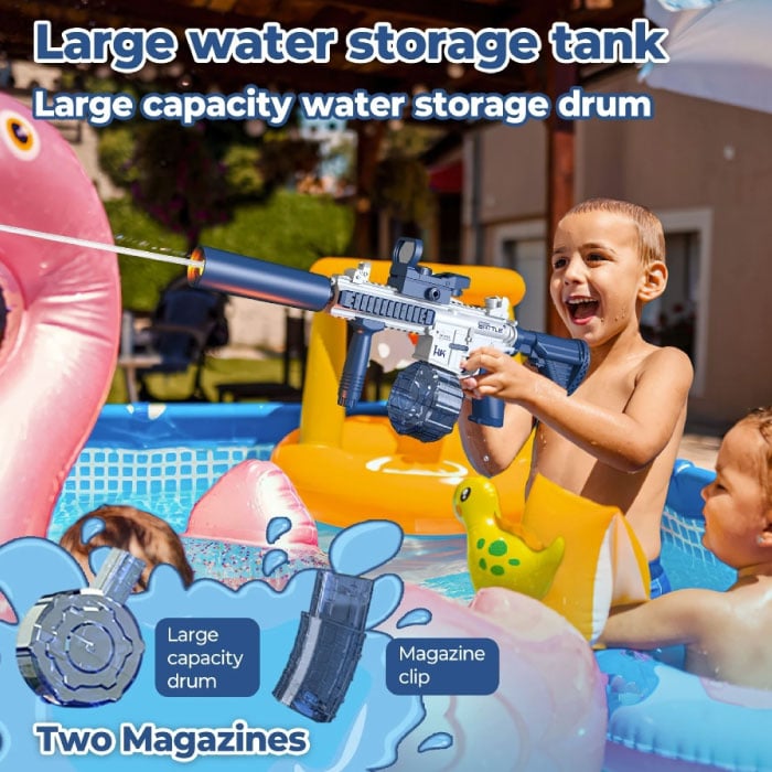 Pistola de Agua Automática Combat Watergun azul