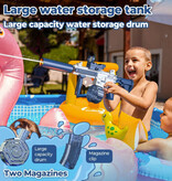 Water Battle Pistola ad acqua elettrica con serbatoio - Pistola giocattolo ad acqua modello M4 rosa
