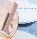 Cheetah Pistola de agua eléctrica - Llenado automático - Distancia de 12 m - Pistola de juguete de agua Pistola rosa