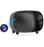 ENPUS Altoparlante per videocamera 4K con WiFi - Interfono per babysitter Sicurezza domestica intelligente Visione notturna Nero
