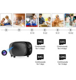 ENPUS Enceinte Caméra 4K avec WiFi - Babysitting Intercom Smart Home Security Night Vision Noir