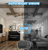 ENPUS Enceinte Caméra 4K avec WiFi - Babysitting Intercom Smart Home Security Night Vision Noir