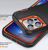 Stuff Certified® iPhone 11 Pro Max Armor Case with Kickstand - Shockproof Cover Case Black Orange