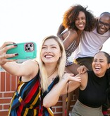 Stuff Certified® Etui Armor z podstawką do iPhone'a XR — odporne na wstrząsy etui w kolorze czarno-pomarańczowym