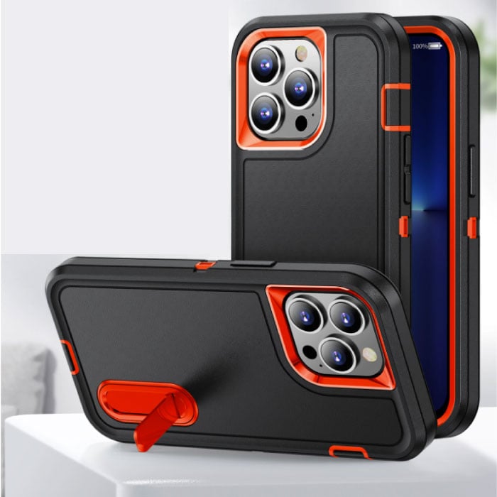 Coque iPhone 13 Pro Max, Antichoc, Magnétique ,Protection de camera  ,béquille intégrée Gris