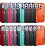 Stuff Certified® iPhone 8 Armor Hoesje met Kickstand - Shockproof Cover Case Oranje