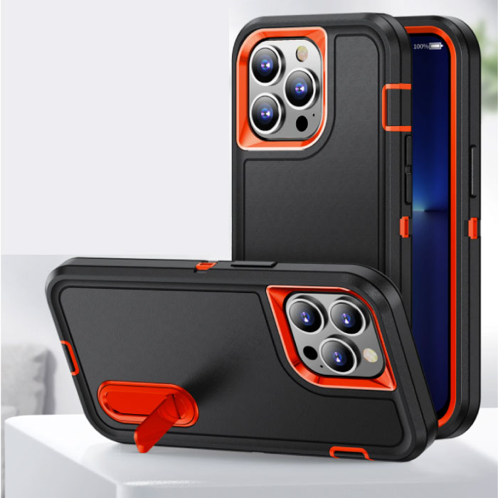 Stuff Certified® iPhone 7 Armor Case with Kickstand - Shockproof Cover Case Navy