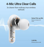QCY Bezprzewodowe słuchawki douszne T13 - Słuchawki douszne Bluetooth 5.1 - Słuchawki Słuchawki douszne Słuchawki białe