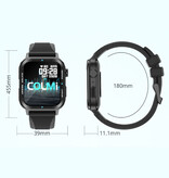 COLMI M41 Smartwatch Bracelet en Silicone Fitness Sport Activité Tracker Montre Android iOS Noir