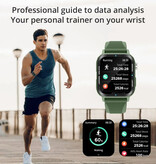 COLMI M41 Smartwatch Siliconen Bandje Fitness Sport Activity Tracker Horloge Android iOS Groen