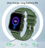 COLMI M41 Smartwatch Bracelet en Silicone Fitness Sport Activité Tracker Montre Android iOS Vert