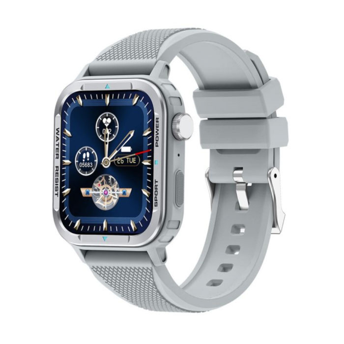 M41 Smartwatch Silikonowy pasek Fitness Sport Activity Tracker Zegarek Android iOS Szary