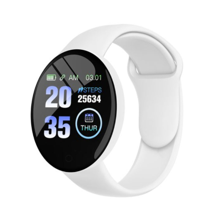 B41 Smartwatch Cinturino in silicone Health Monitor / Activity Tracker Orologio Android iOS Bianco