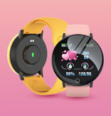 YP B41 Smartwatch Bracelet en silicone Moniteur de santé / Montre de suivi d'activité Android iOS Rose