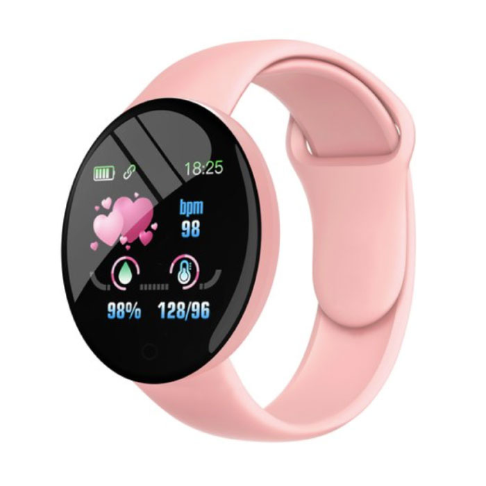 B41 Smartwatch Silicone Strap Health Monitor / Activity Tracker Watch Android iOS Pink