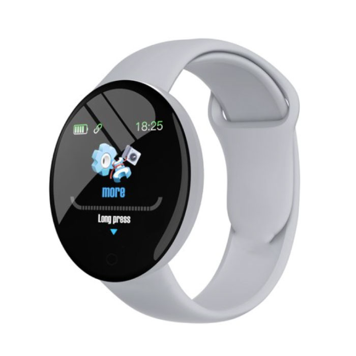 B41 Smartwatch Siliconen Bandje Health Monitor / Activity Tracker Horloge Android iOS Grijs