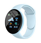 YP B41 Smartwatch Silicone Strap Health Monitor / Activity Tracker Watch Android iOS Light Blue