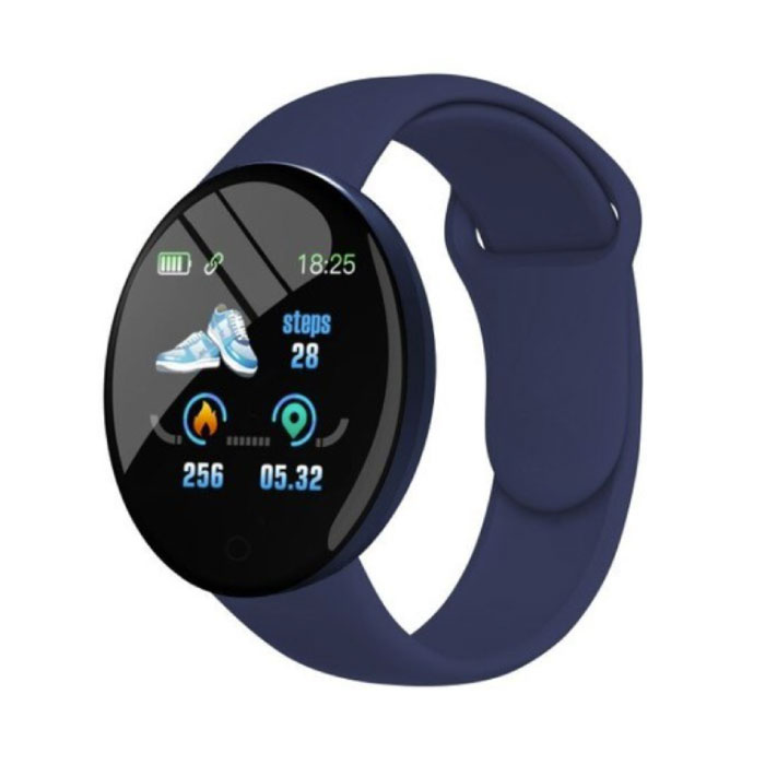 B41 Smartwatch Siliconen Bandje Health Monitor / Activity Tracker Horloge Android iOS Blauw