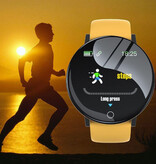 YP B41 Smartwatch Bracelet en silicone Moniteur de santé / Montre de suivi d'activité Android iOS Jaune