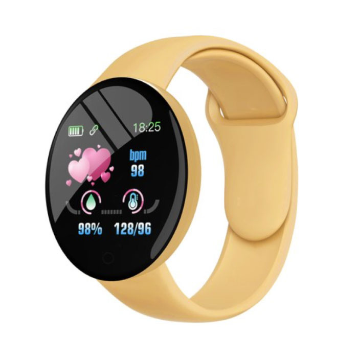 B41 Smartwatch Cinturino in silicone Health Monitor / Activity Tracker Orologio Android iOS Giallo