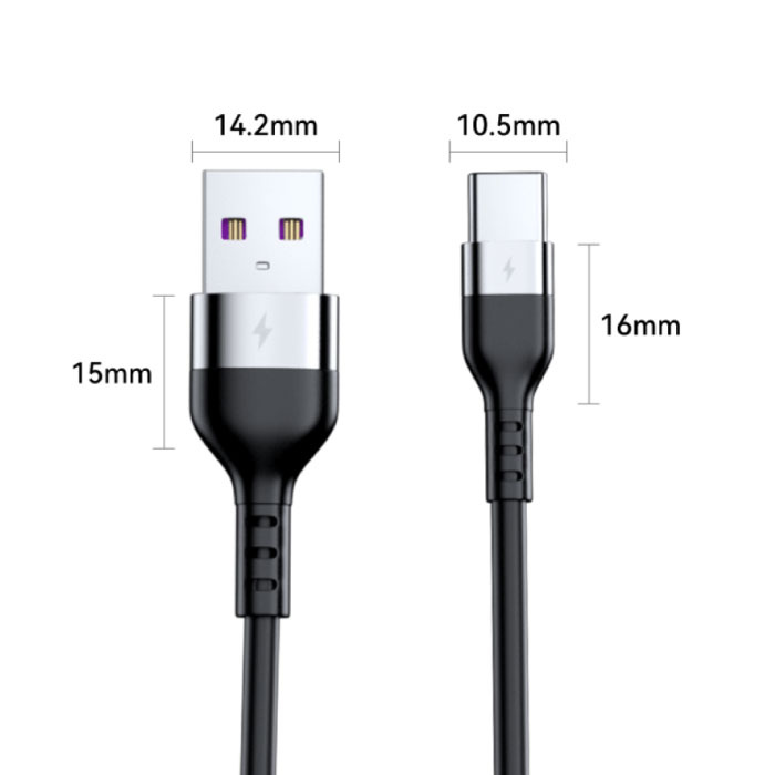 Cable cargador USB a Tipo-C 3A carga rapida 1 Metro Hoco X20