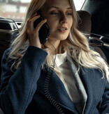 EOENKK USB-C Spiraal Oplaadkabel - 80 cm - Type C Oplader Data Kabel Wit