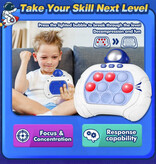 Keyvovo Pop It Game - Fidget Toy Controller - Quick Push Anti Stress Motor Skills Toy Marrone