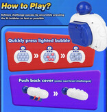 Keyvovo Gra Pop It - Fidget Toy Controller - Quick Push Anti Stress Motor Skills Toy Brown