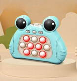 Keyvovo Pop It Spel - Fidget Toy Controller - Quick Push Anti Stress Motoriek Speelgoed Kikker Blauw