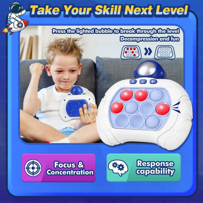 Jeu portable pour enfants de 6 à 8 ans, jouets de jeu Pop Fidget