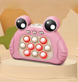 Keyvovo Pop It Game - Fidget Toy Controller - Quick Push Anti Stress Motricité Jouet Grenouille Rose